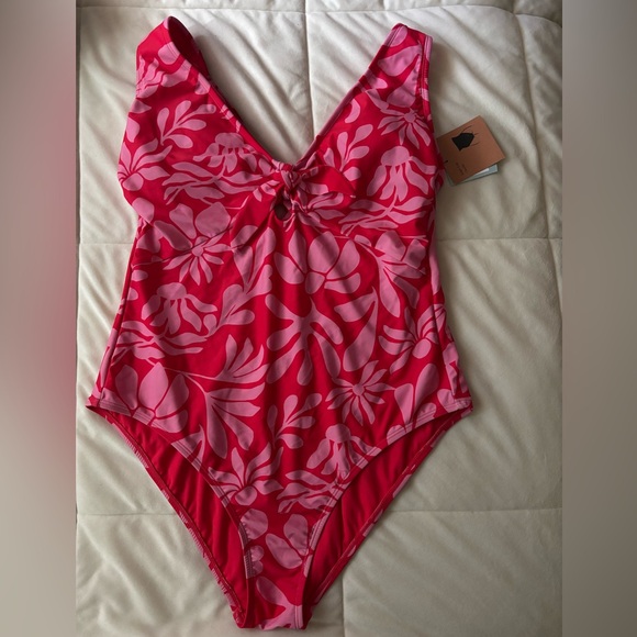 S and S Other - Women One-Piece Swimsuit - Pink Floral